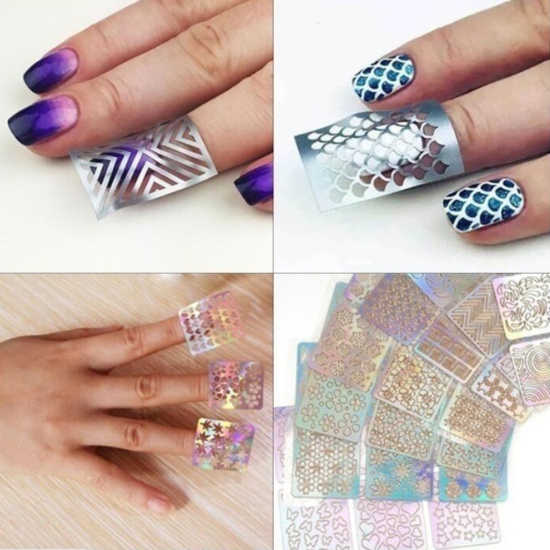 Self-Adhesive Hollow Nail Sticker 1