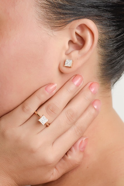 Duchess Illusion Diamond Earrings 4