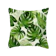 Green Tropical Leaf Throw Pillow Case 1