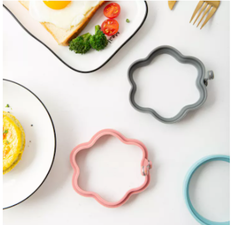 Trudeau Square & Round Reversible Silicone Egg Ring