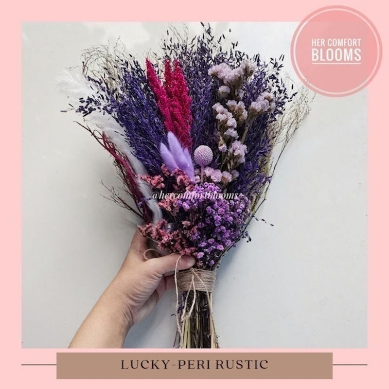 Dried Flowers: Rustic Colored Theme 2