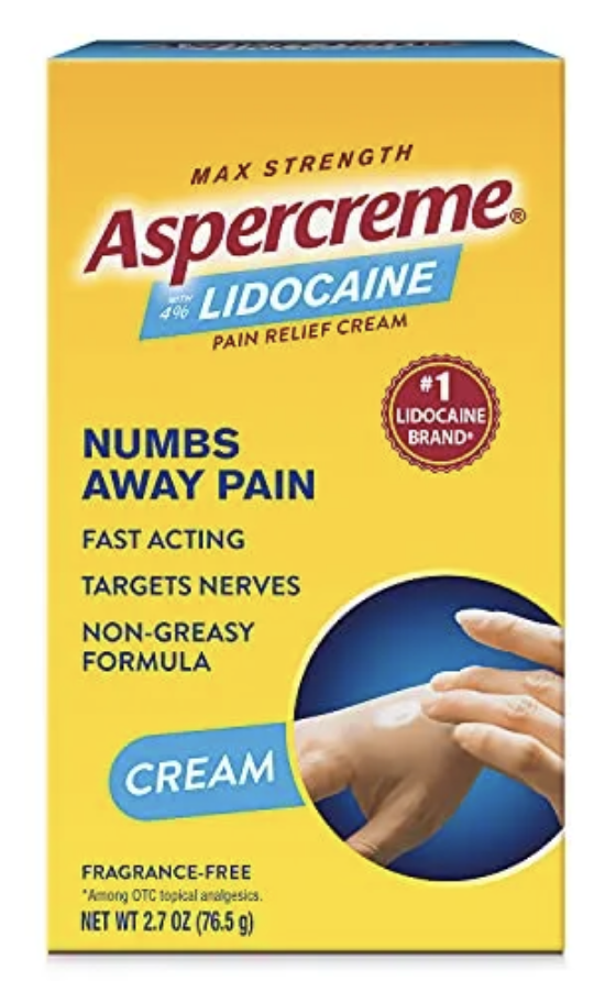 Pain Relief Cream with Lidocaine 1