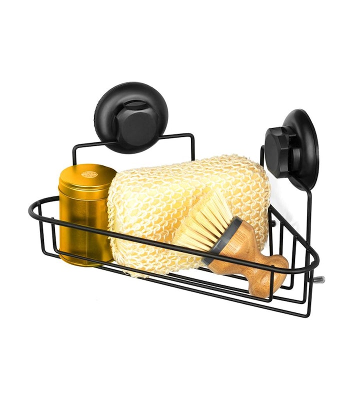 Compactor Bestlock Suction Corner Shelf - Black 1