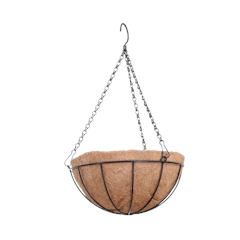 Metal Wall Hanging Pot With Natural Coconut Coir Liner