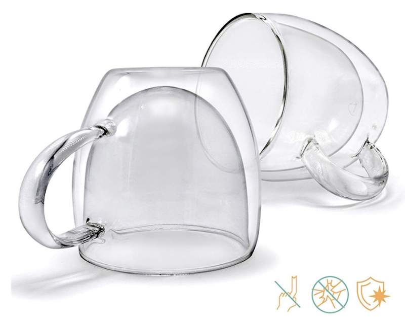 Thermo Coffee Glass Cup With Handle 3