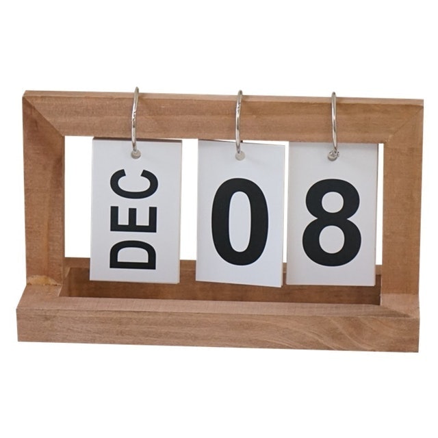 Nordic-Style Wooden Desk Calendar 1