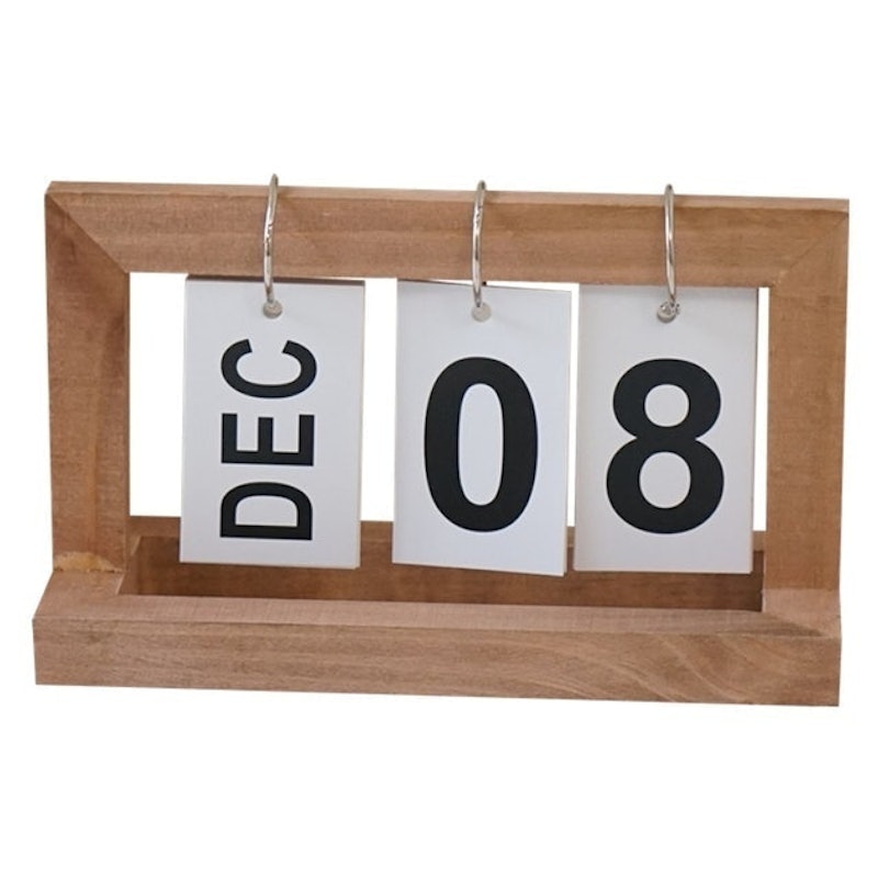Nordic-Style Wooden Desk Calendar 1