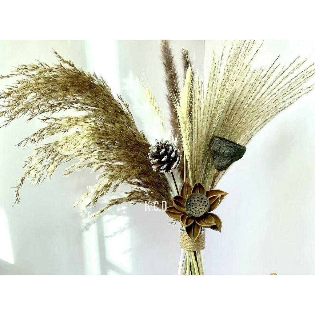 Boho Dried Flowers and Natural Bunny Tails 4