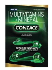 Conzace Multivitamins 100 Capsules - For Stronger Immunity and Healthy Skin	 1