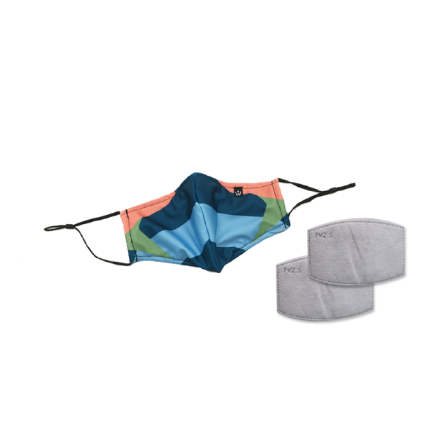 Washable Face Mask with Double Filters & Design 1