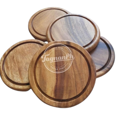 Round Chopping Board with Groove