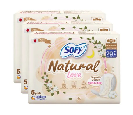 Natural Love Eco Friendly Sanitary Napkin With Wings 1