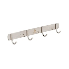 Stainless Steel Wall 4-Hook Rack