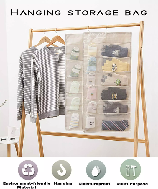 Dual-Sided Hanging Closet Organizer 3