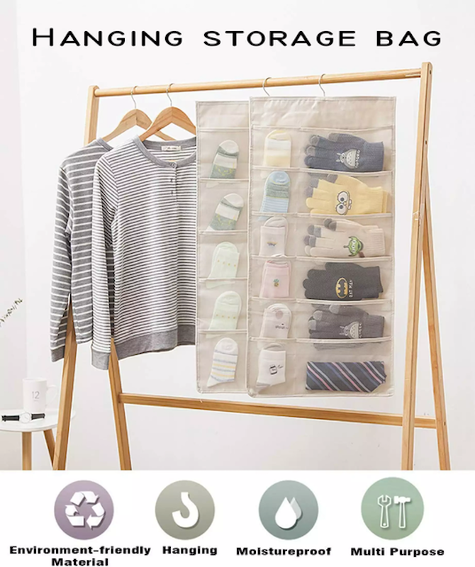 Dual-Sided Hanging Closet Organizer 3