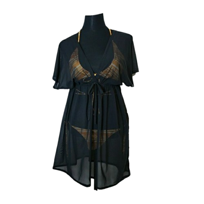 Kimono See-Through Swimsuit Cover Up 1
