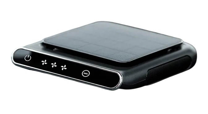USB Air Purifier Solar Panel Car	  1