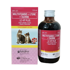 LC-Vit Plus Multivitamins + Lysine + Taurine Syrup (Caramel Flavor)