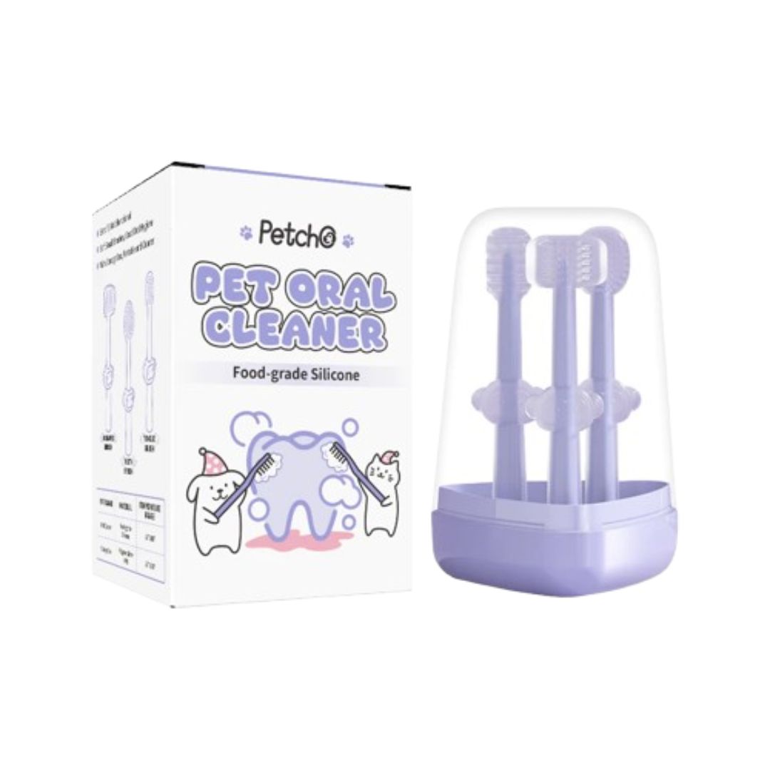 3-Piece Silicone Soft Bristle Toothbrush 1