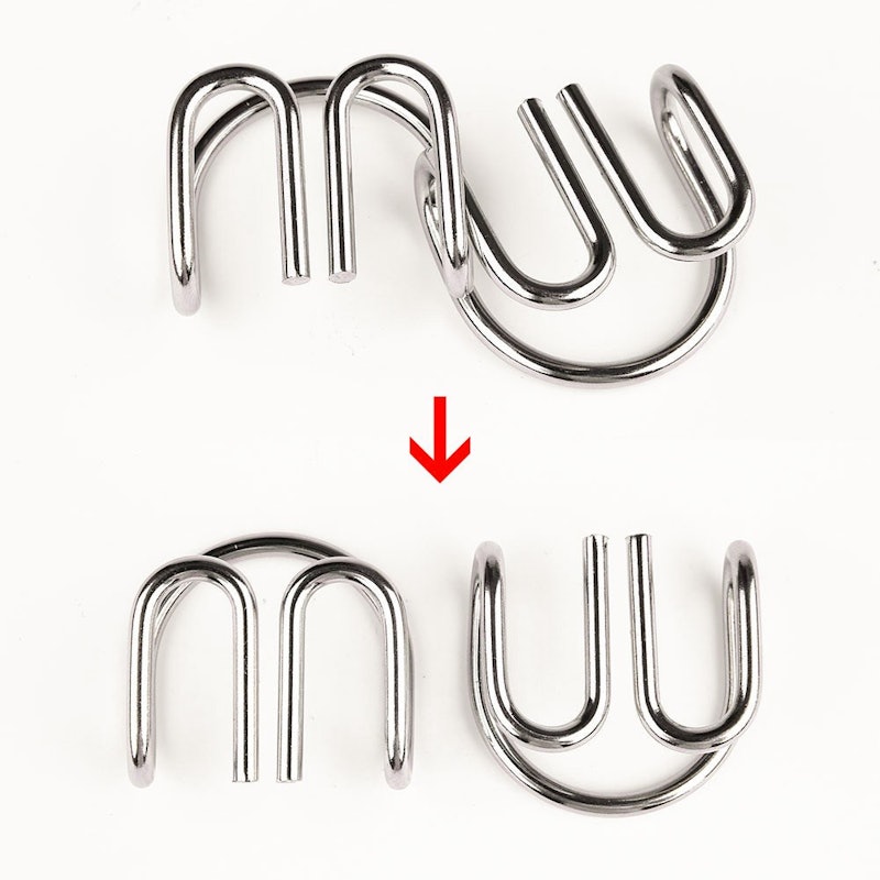 Brain Teaser Metal Wire Puzzles 2