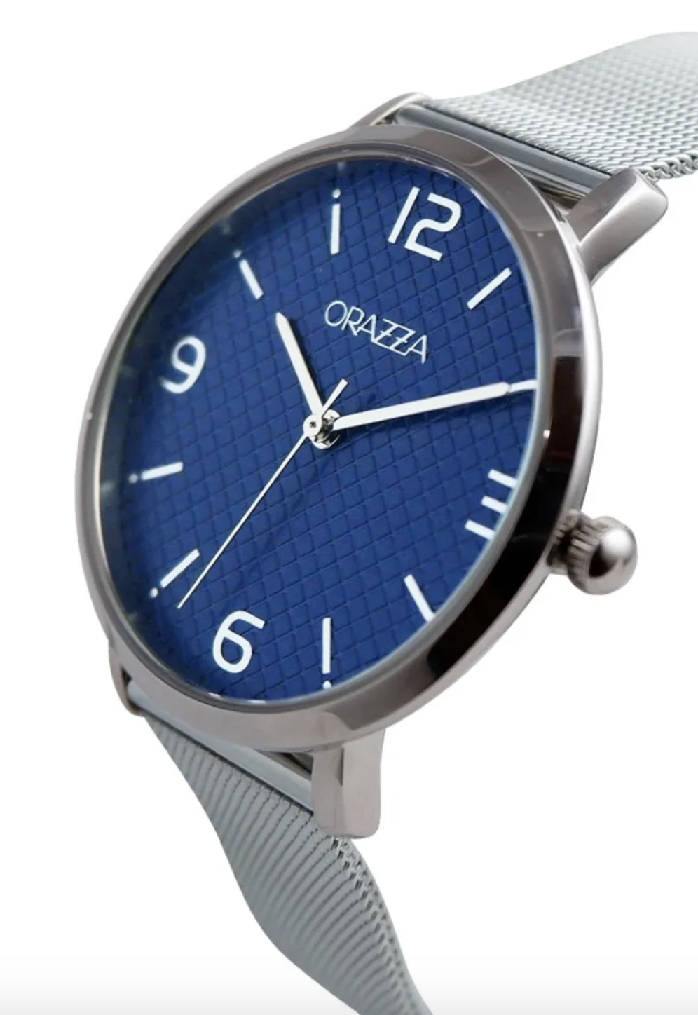 Slim Steel Azul Silver Couple Watch Bundle 2