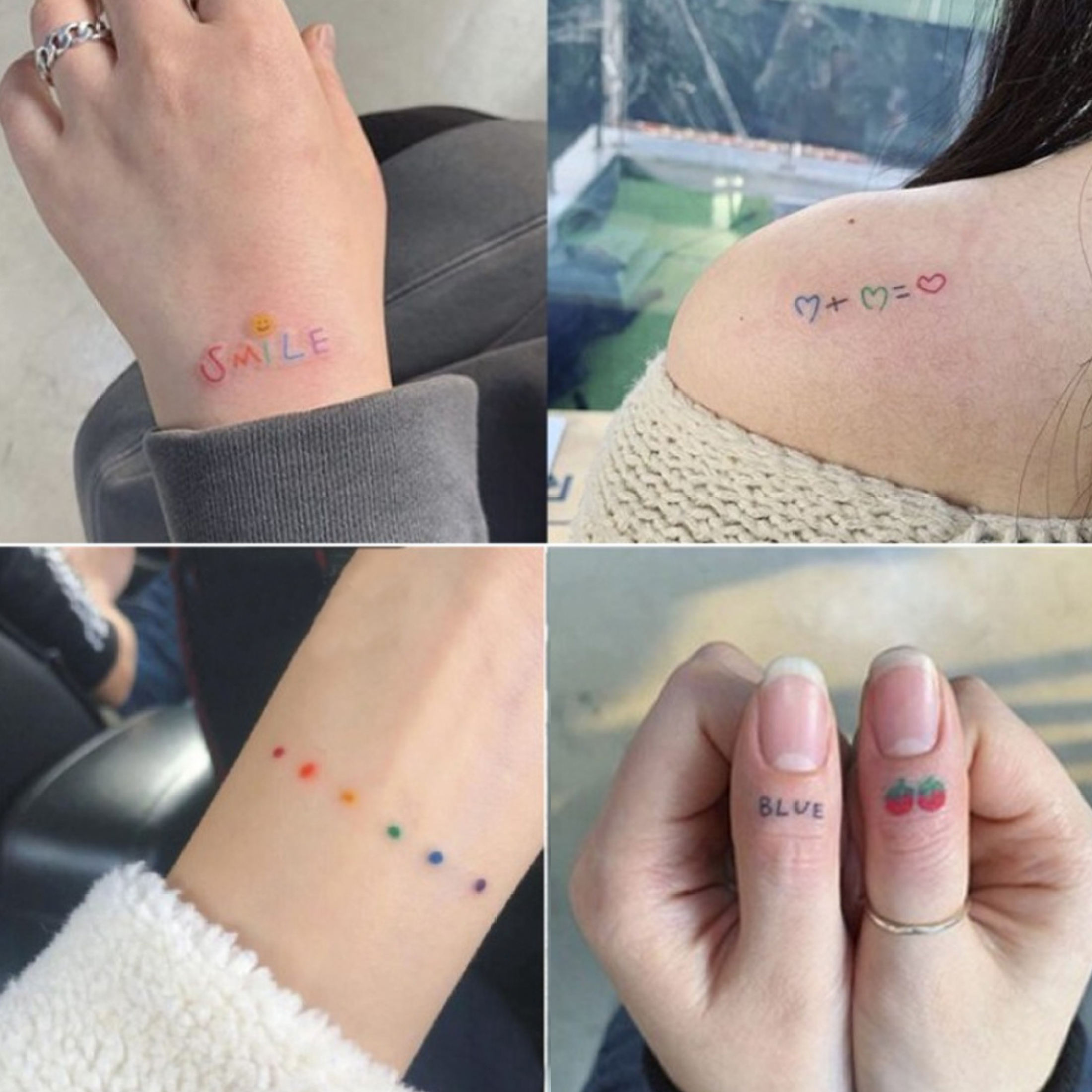 Korean-Style Sticker Tattoos 2
