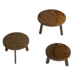 Simple Round Wooden Table