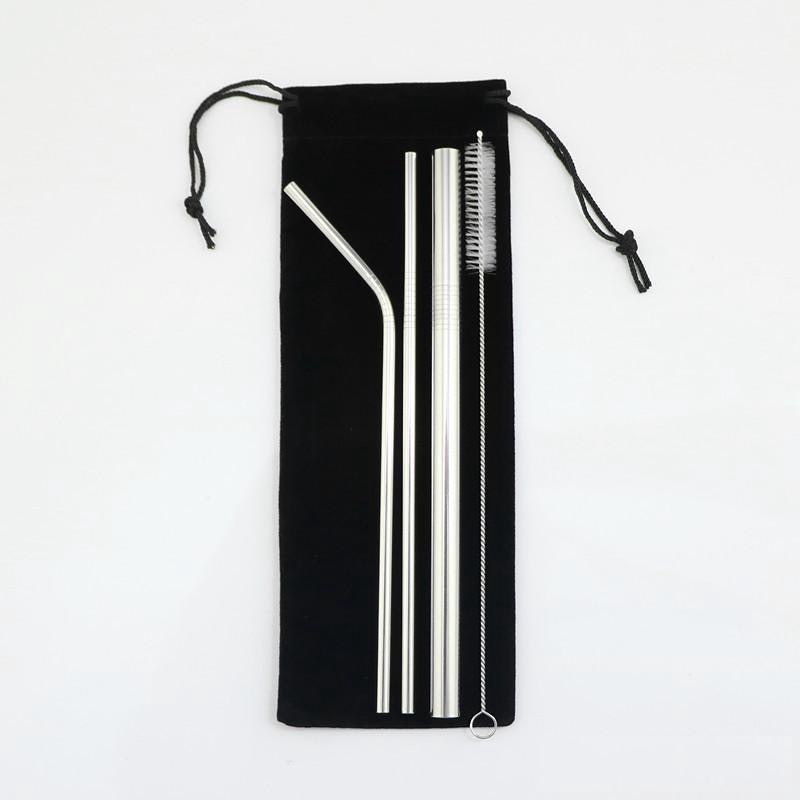 Reusable Stainless Steel Straw Set 2