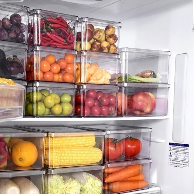 4-in-1 PET Plastic Fridge Organizer 3