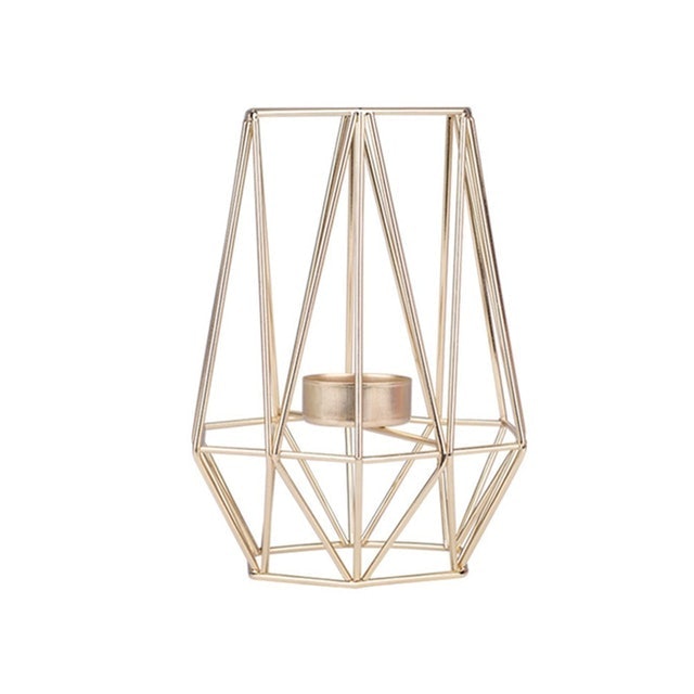 Nordic-Style Geometric Candle Holder  2