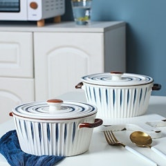 Japanese Ceramic Bowl with Lid
