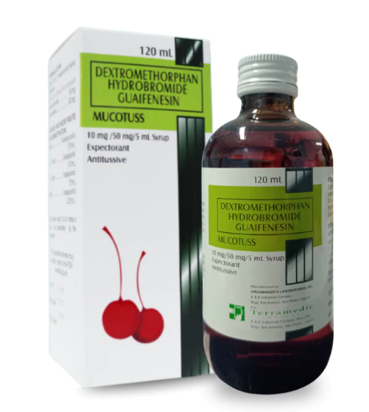 Expectorant Antitussive Syrup 10 mg/50 mg/5 mg	 1