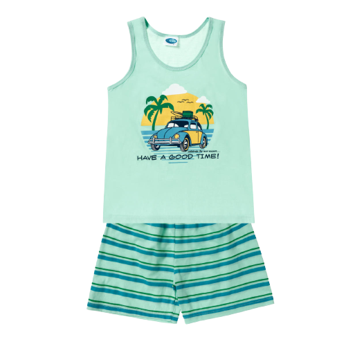 Statement Tank Top and Shorts Set  1