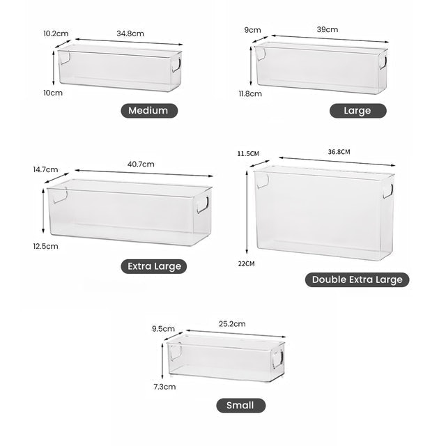 Transparent Storage Bin 3