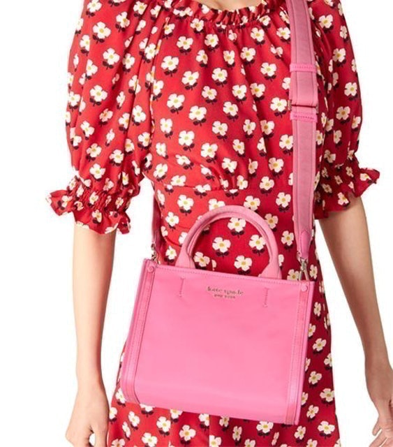 The Little Better Sam Nylon Mini Tote Crushed Watermelon 4