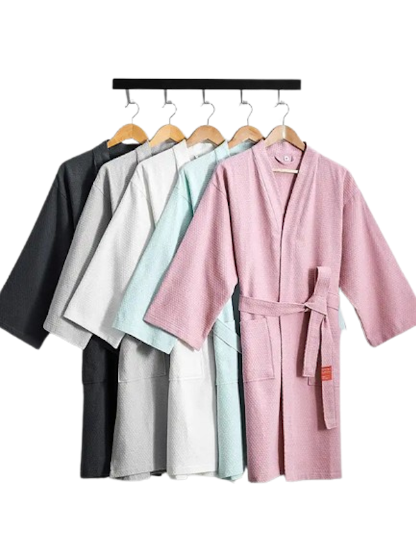 Life+ Waffle Bath Robe 1