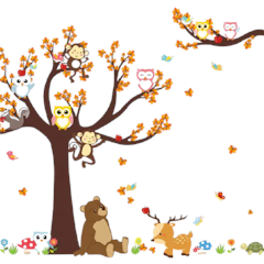 Cartoon Forest Wall Stickers