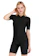 Happy Fridays One Piece Short Sleeve Rash Guard 1