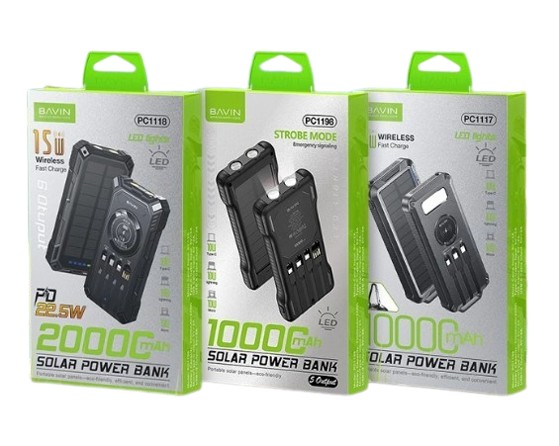 Portable Wireless Solar Powerbank	  2