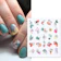 Flower and Leaves Nail Decals 1
