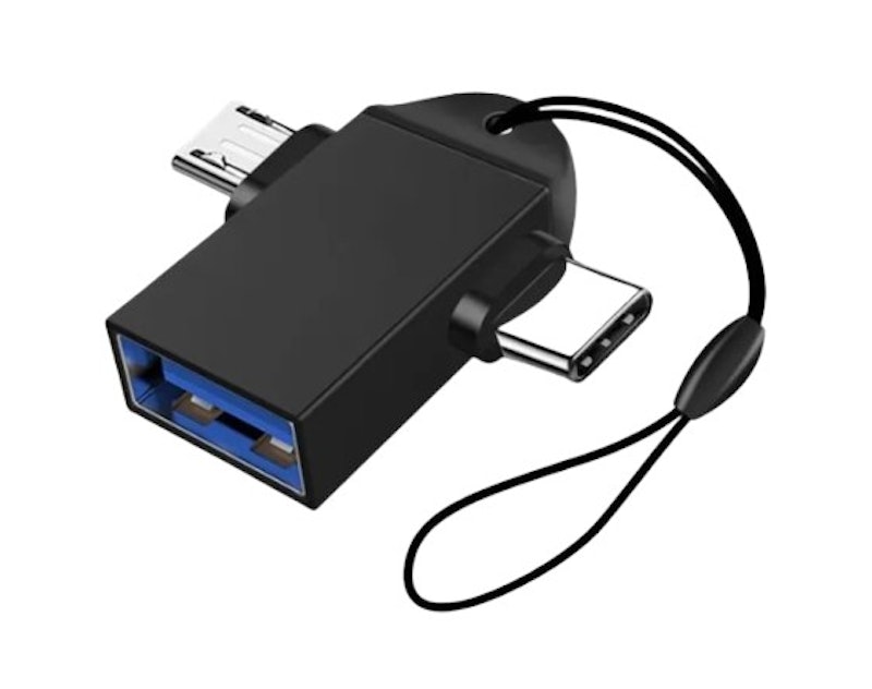 OTG Android to Type-C 2-in-1 With USB-A Adapter 1