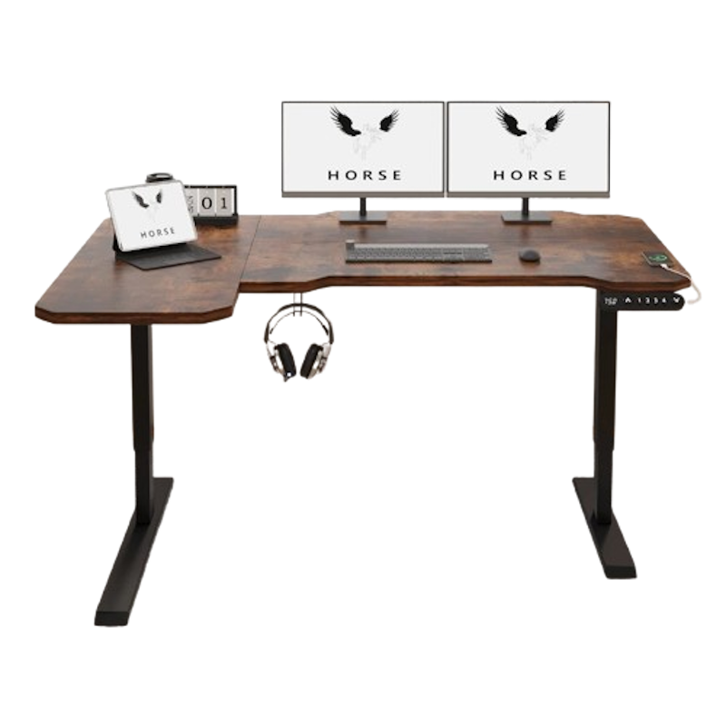 1.5M L Shape Electric Standing Desk 1