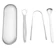 Focano 3Pcs. Stainless Steel Tongue Scraper Set With Case 1