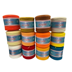 Cake Acrylic 4 Ply Yarn TKT 8 250 grams