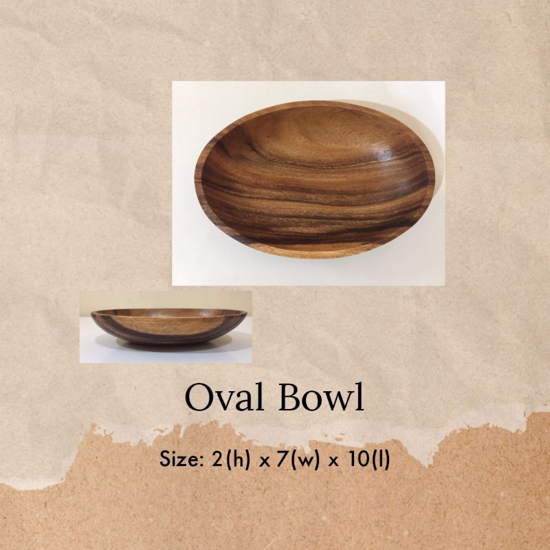 Handcrafted Acacia Wood Bowl 5