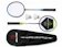 Elite Velocity Badminton Racket Pair With Shuttlecock 1