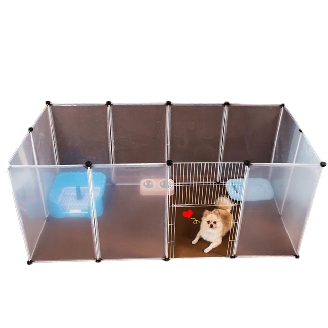 Transparent Puppy Kennel 2