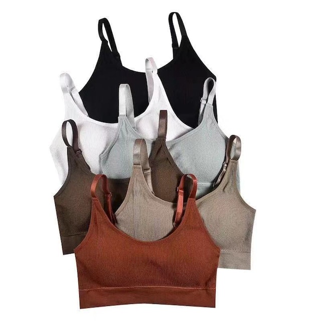 Threaded Sexy Bra Bralette Yoga T-shirt Brallete  1