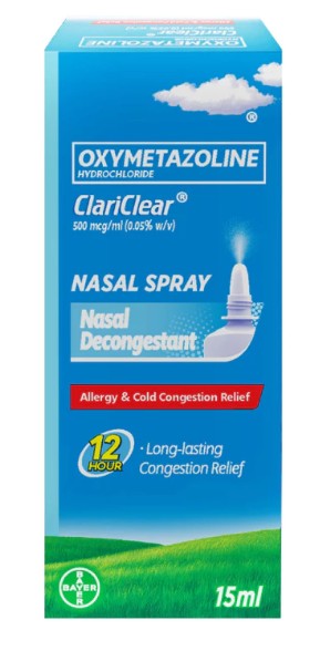 Nasal Decongestant Spray 15 mL	 1