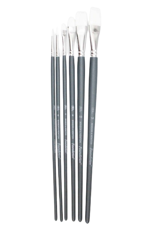 Acrylic Brush Pack 08 With Long Handle 2
